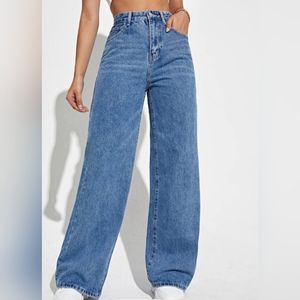 SHEIN High Waisted Wide Leg Jeans size 6